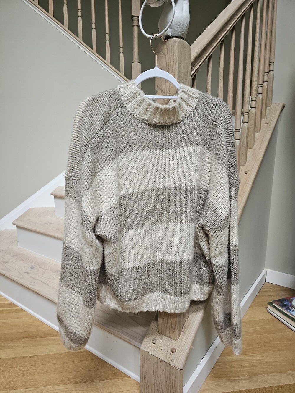 $139 ROLLA'S x Free People Weekend Mock Neck Knit Striped Sweater - Picture 8 of 8